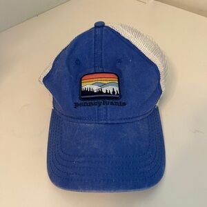 Blue Kids Cap with Mesh Back